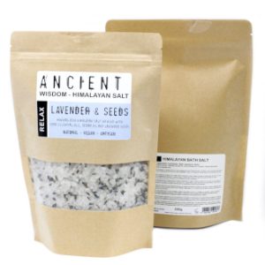 Misturas de sal de banho do Himalaia 500 g - Relaxamento Aznais